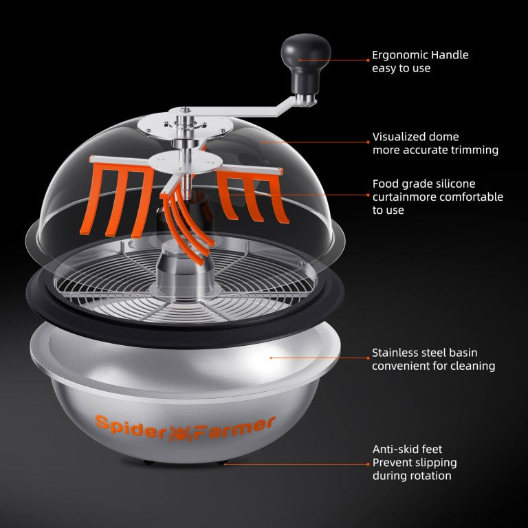 Trimmer Manual Spider Farmer 13" Bowl Trimmer