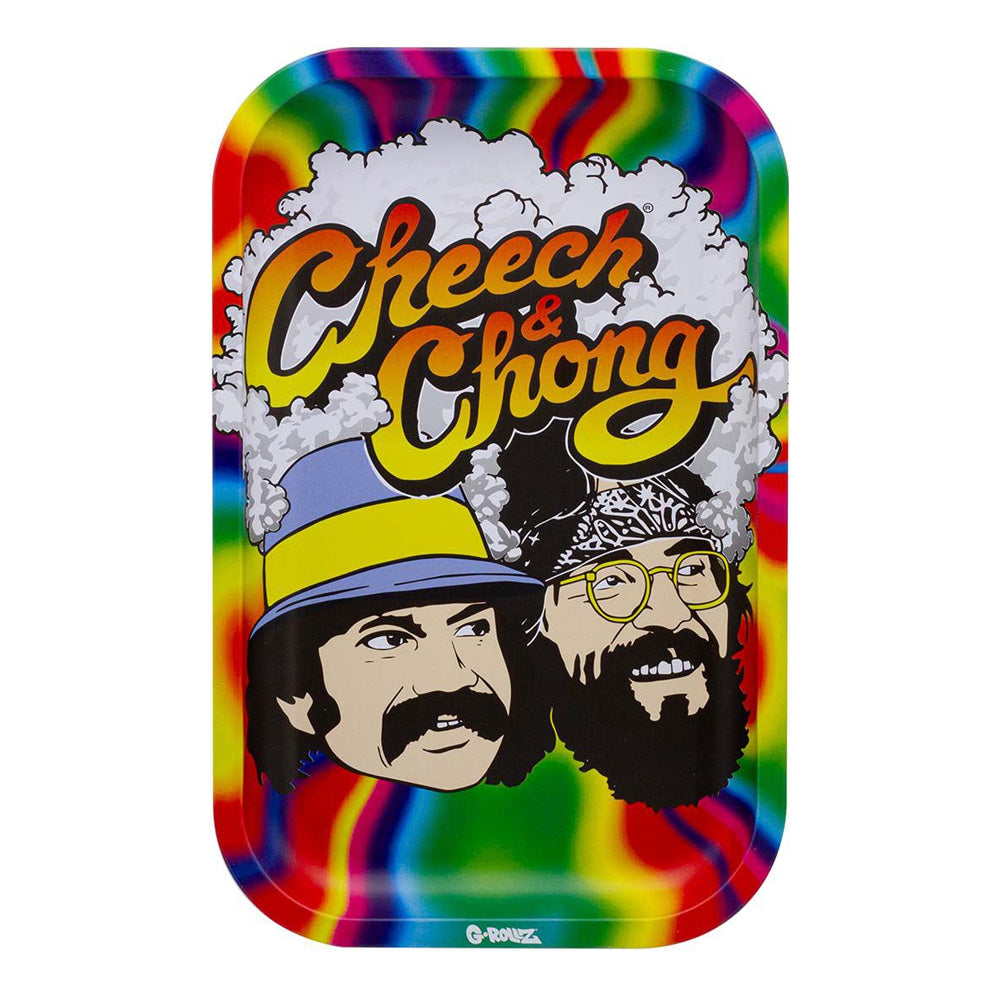 Vassoio in metallo 27x16 cm. G-Rollz Cheech & Chong Trippy