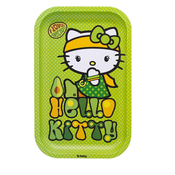 Metal Tray 27x16 cm. G-Rollz Hello Kitty Avocado