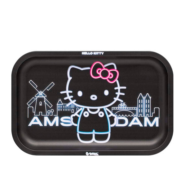 Vassoio in metallo 27x16 cm. G-Rollz Hello Kitty Neon