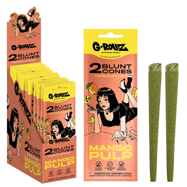 Blunts Cones G-Rollz Hemp Mango Pulp 12x2 pc.