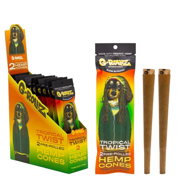 Blunts Cones G-Rollz Hemp Pets Tropical 12x2 units
