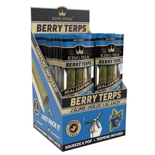 Blunts King Palm Slim Rolls Berry Terps 20x2 ud.