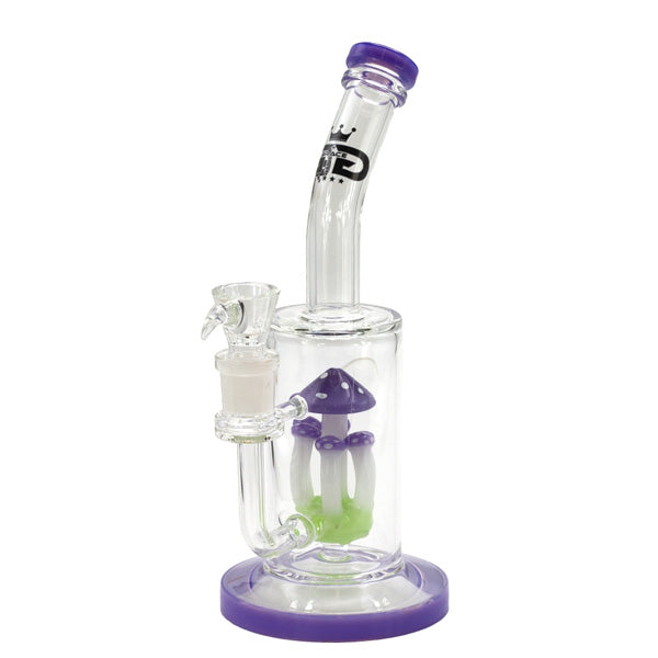 Bong in vetro Percolator Purple Mushroom 36 cm.