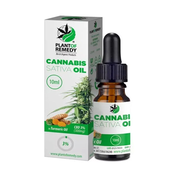 CBD Oil Plant of Life Remedy Cúrcuma 3% - 10 ml.