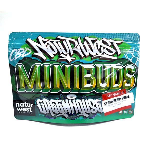 Cañamo Cbd Naturwest Mini Buds Strawberry 20 gr.