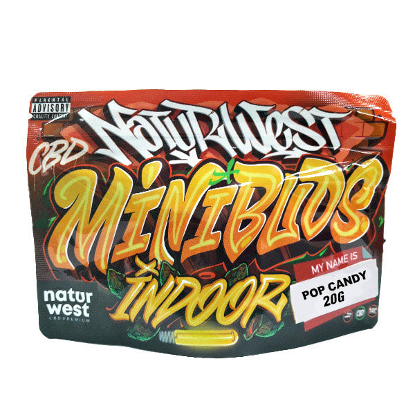 Cañamo Cbd Naturwest Mini Buds Indoor Pop Candy 20 gr.