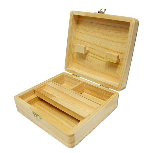 Scatola Fumatori Legno Weed Master 15x17 cm.