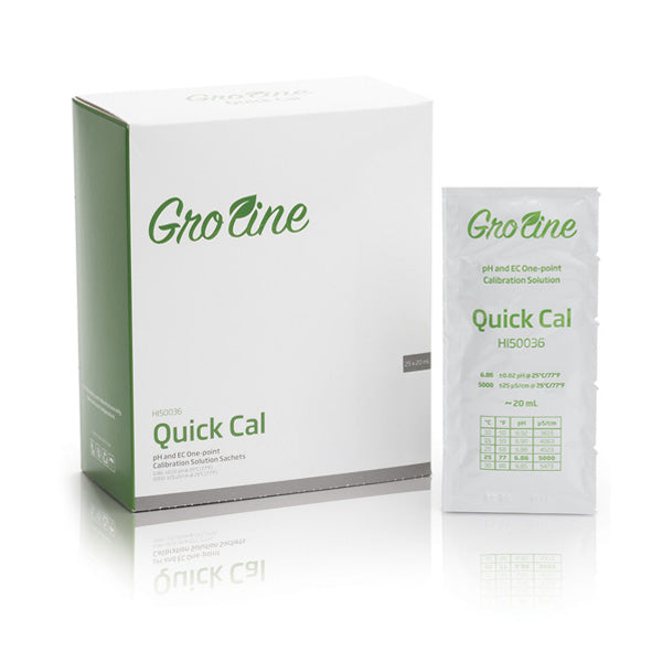 GroLine pH 6.86 & EC 5 mS Calibrator. 20 ml sachet.
