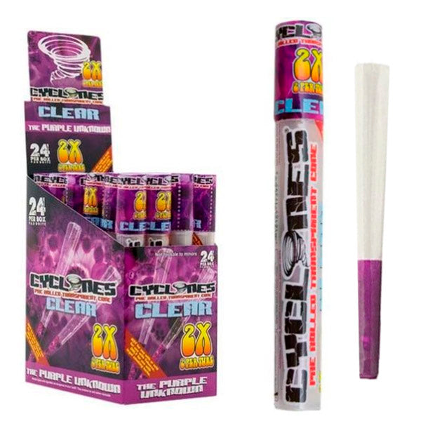 Cones Cyclone Klear Cone Purple 24 ud.