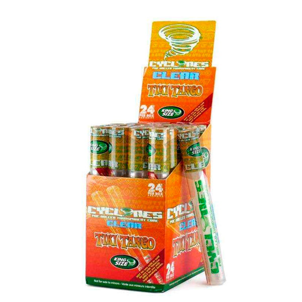 Cones Cyclone Klear King Size Cone Tiki Tango 24 pc.