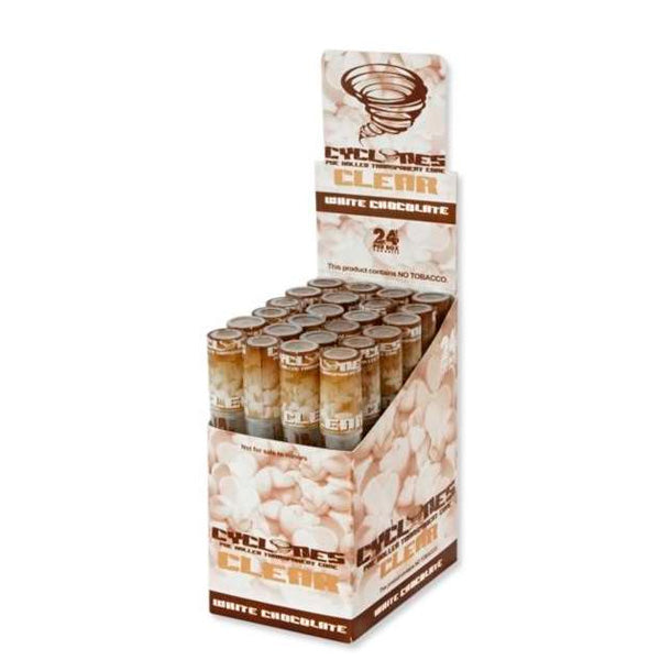 Cyclone Klear King Size Cone White Chocolate 24 pc.
