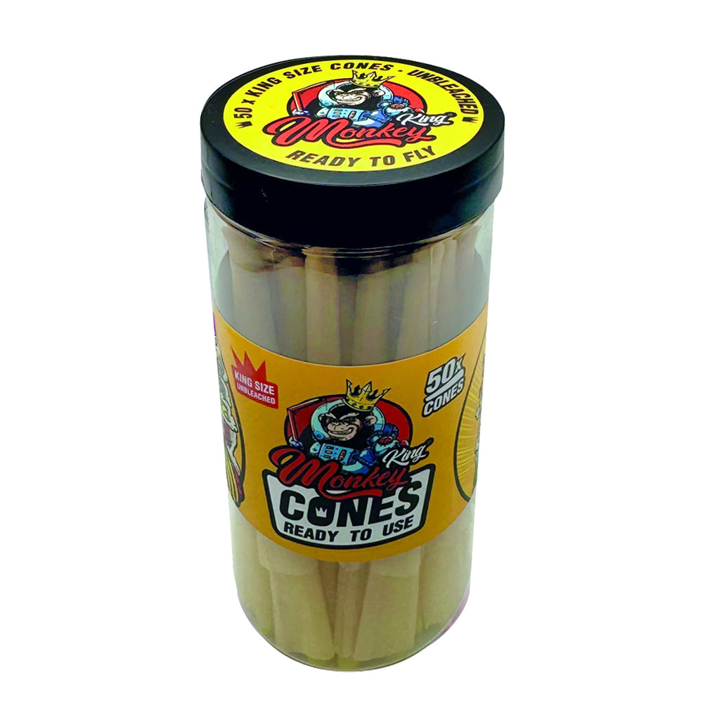 Cones Monkey King Size Unbleached 50 ct.
