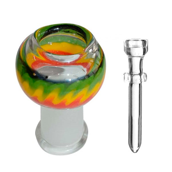 Cúpula Bong BHO Rasta & Clavo Conexión 19 mm.