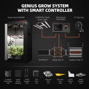 Kit Spider Farmer G3000 Smart Completo 90x90 con GGS
