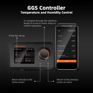 Extractor Spider Farmer 100 mm 4" 205 CFM con GGS Controller