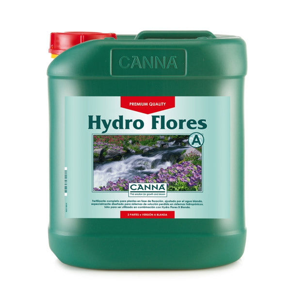 Hydro Flores Soft A 5 lt | Fertilizante Floración Hidroponia Agua Blanda | Canna
