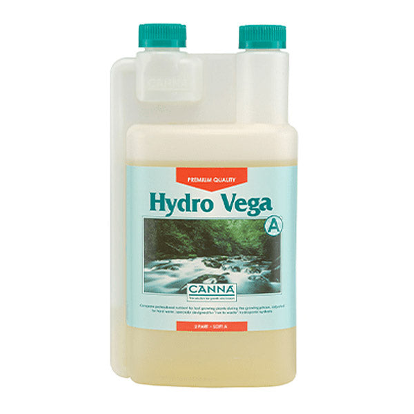 Hydro Vega Soft A 1 lt | Fertilizante Crecimiento Hidroponia Agua Blanda | Canna