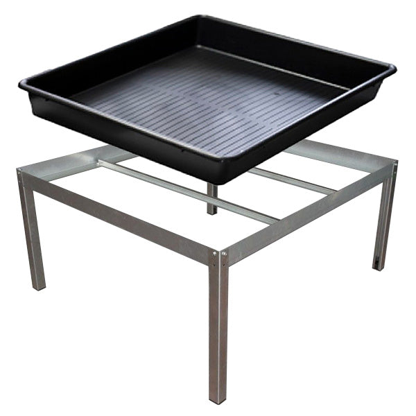 Kit vassoio 120 x 120 cm + supporto in metallo