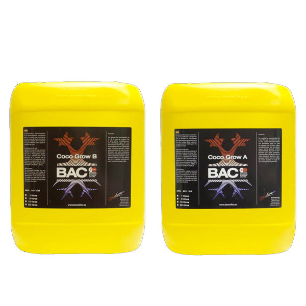 Kit Coco Grow A&B 10 lt | Fertilizante Base Crecimiento para Coco Profesional | BAC