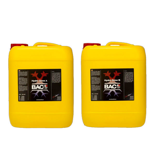 Kit Hidro Grow A&B 10 lt | Fertilizante Base Crecimiento Hidroponia Profesional | BAC