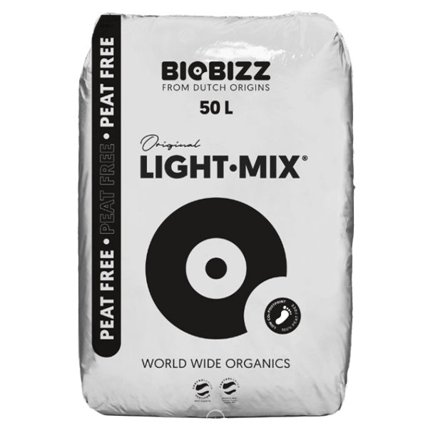 Light Mix Peat Free 50 lt | Sustrato Orgánico Ligero Sin Turba | BioBizz
