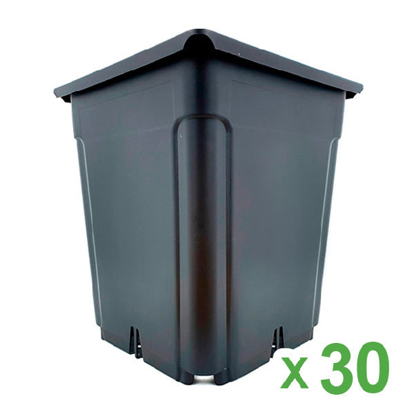 Black Square Pot 20x20x26 cm. 7 lt. - 30 pcs.
