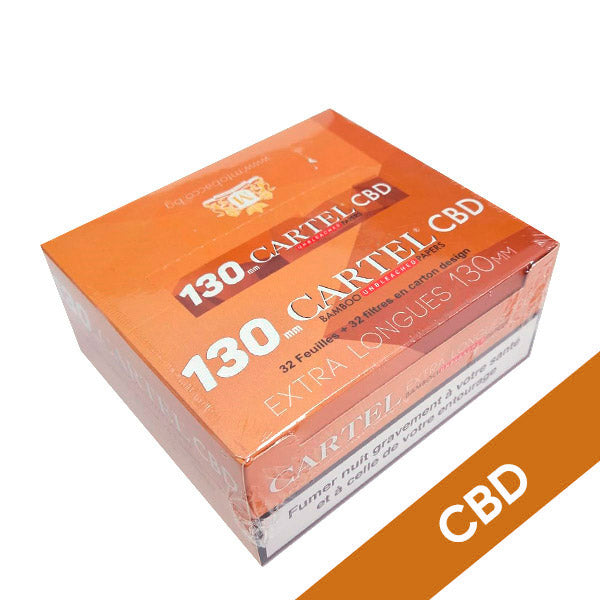 Rolling Paper Poster 130mm & Tips CBD Unbleached 24 units.