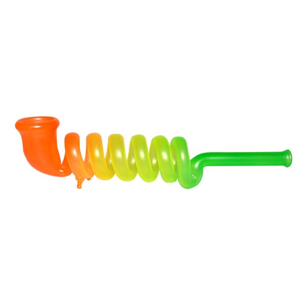 Pipa Cristal Espiral Arcoiris Soft 15 cm