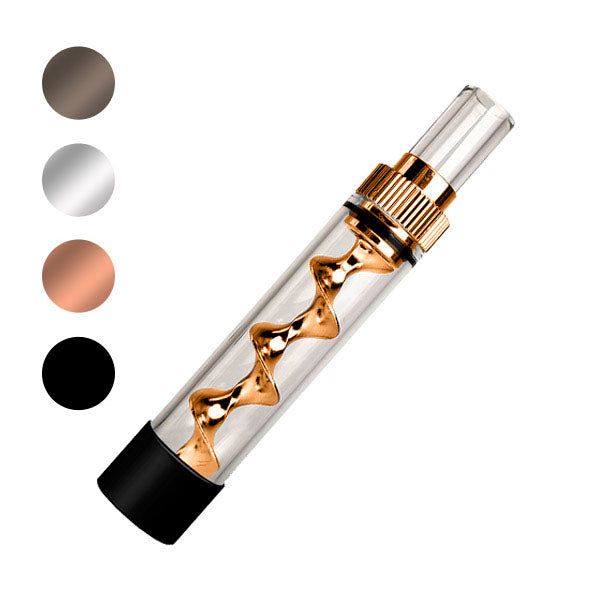 V12 Mini Twisty Blunt Metal & Glass Pipe