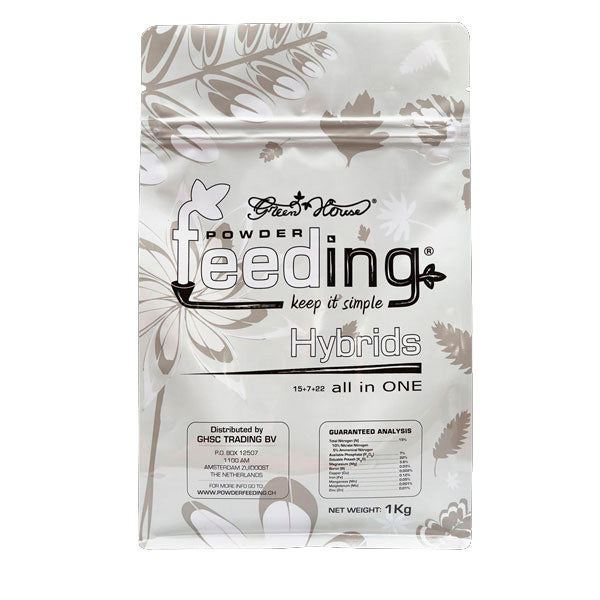 Powder Feeding Hybrids 1 kg. Green House Fertilizantes