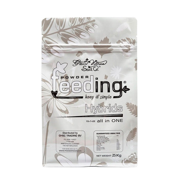 Powder Feeding Hybrids 25 kg. Green House Fertilizantes