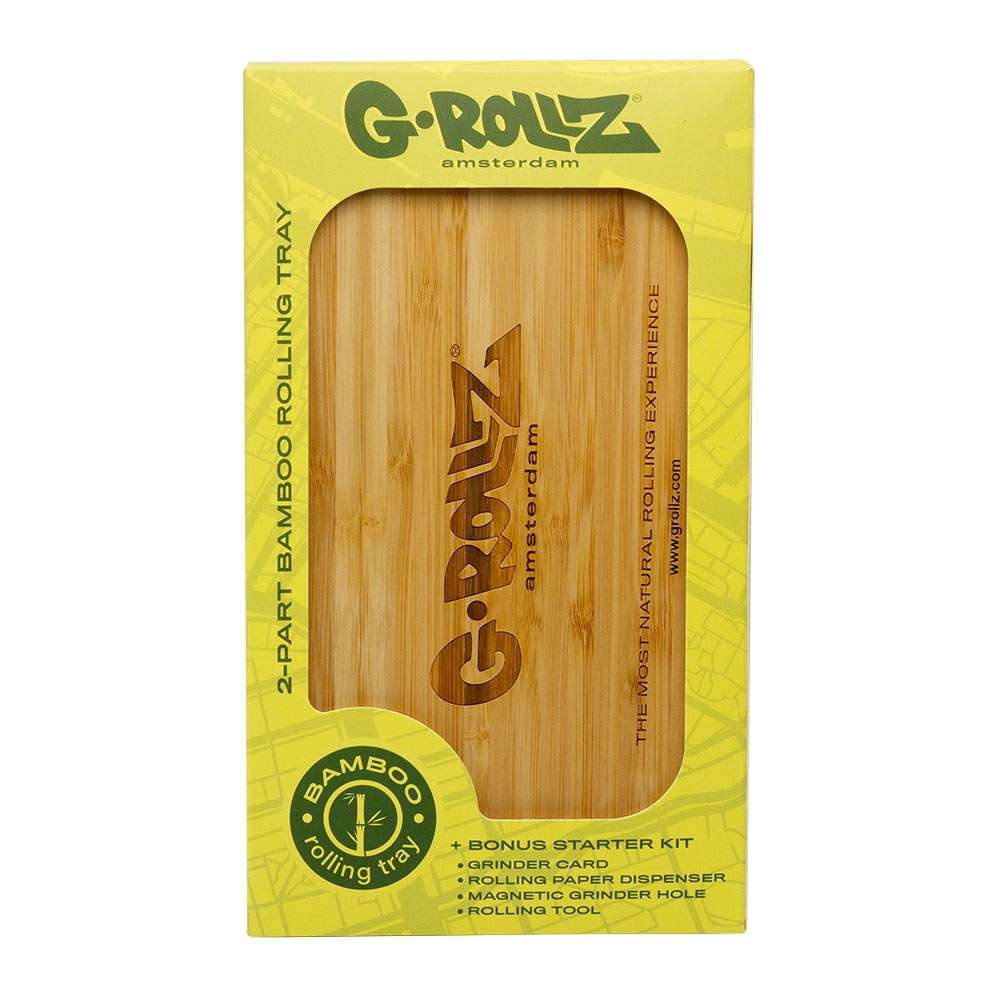 Scatola per Fumatori G-Rollz Bamboo Premium 22x25 cm.