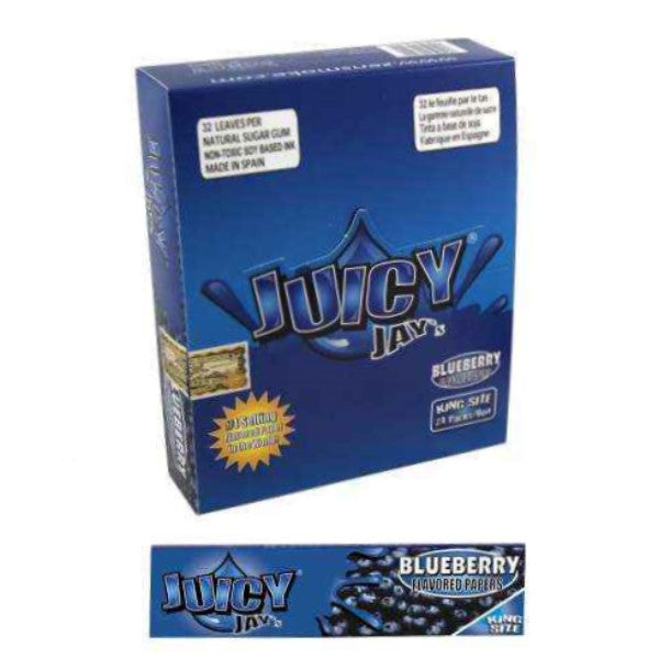 Juicy Jay's King Size Blueberry Rolling Papers 24 ct.
