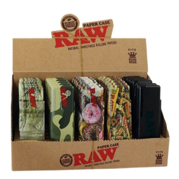 Cajitas Metal Papel de fumar Raw 5 ud.