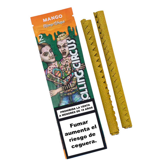 Blunts Rolling Circus Hemp Wraps Mango 25x2 ud