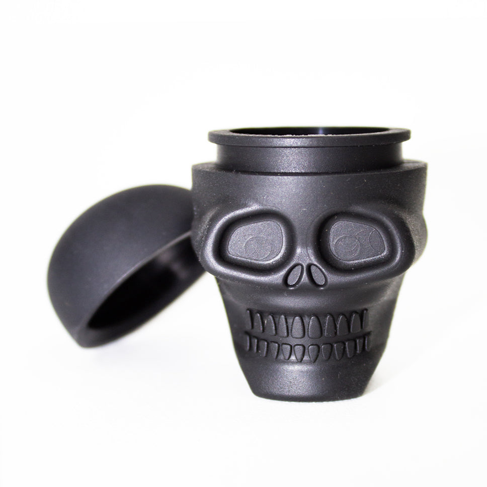 Bote Silicona 6 ml. Black Skull 25x30 mm. Pack 10 ud.