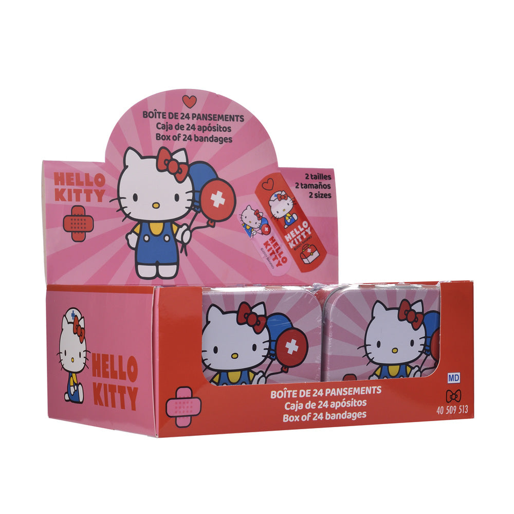 Scatola in metallo 11x8x2.5 cm. Hello Kitty & Cerotti