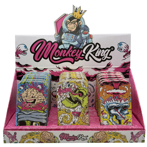 Caja Metal 11.5x6x2 cm. Monkey King Skulls Pack 3 ud.