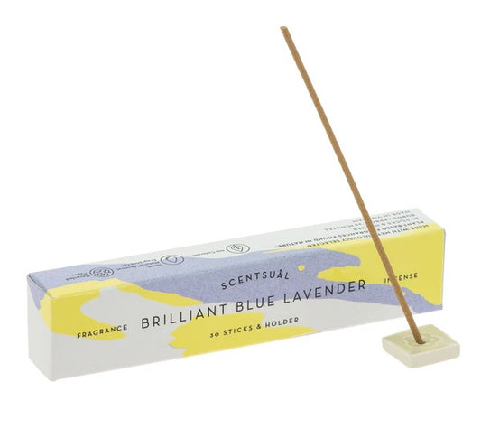 Incienso Scentsual Lavanda Azul 30 Sticks & Holder