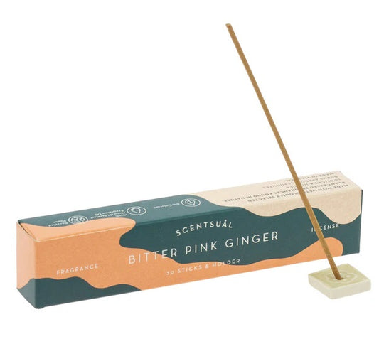 Incienso Scentsual Jengibre Rosa 30 Sticks & Holder