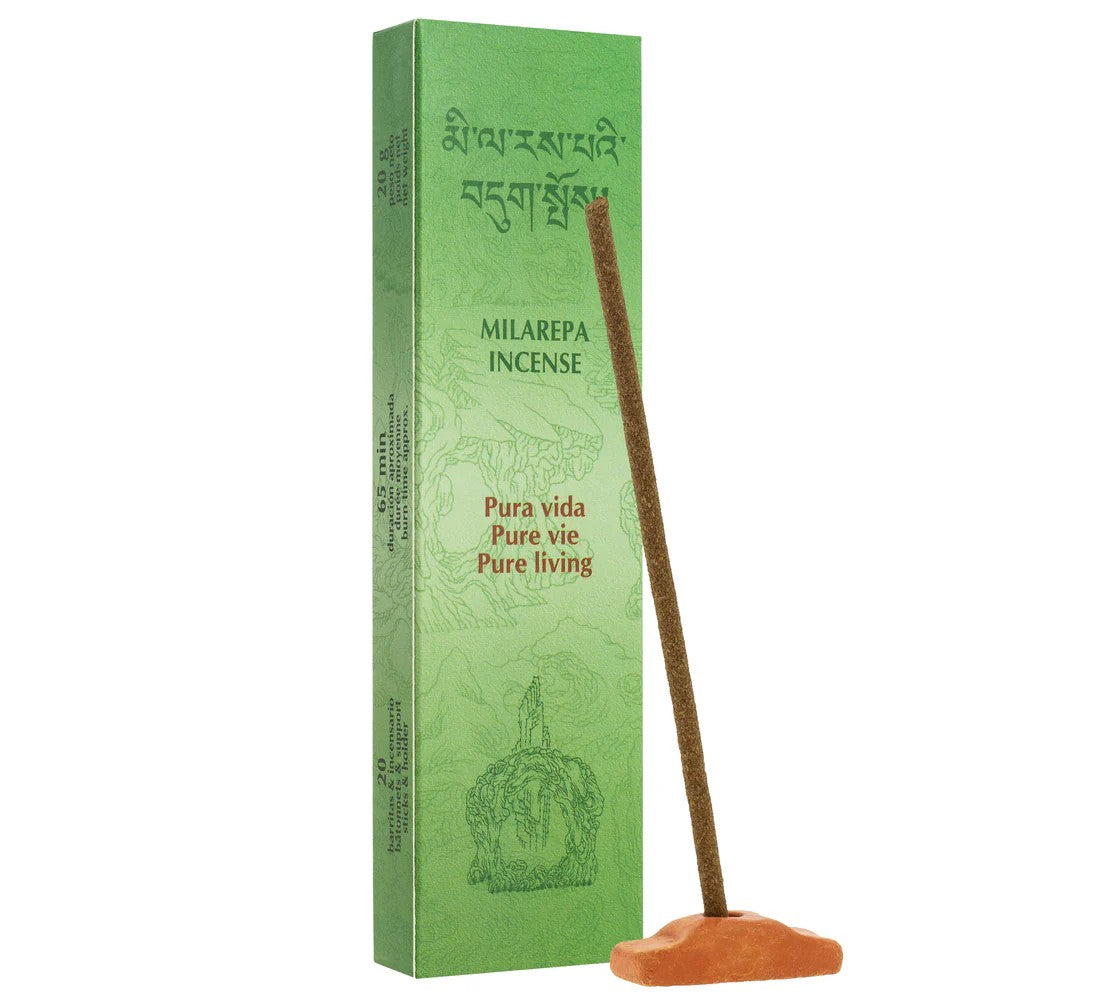 Incienso Milarepa Pura Vida 20 Sticks & Holder