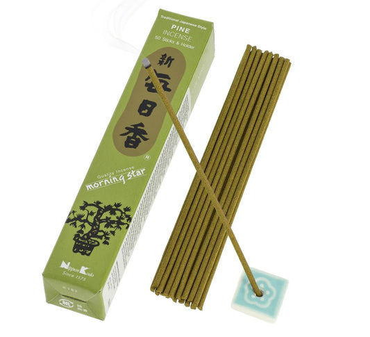 Incienso Morning Star Pino 50 Sticks & Holder