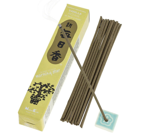 Incienso Morning Star Vainilla 50 Sticks & Holder
