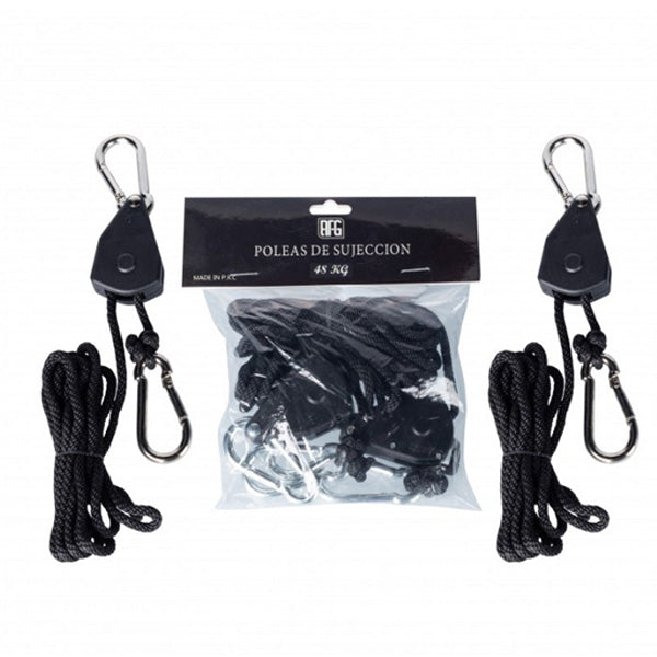 Poleas con Freno 2 ud. Max. 68 kg. Afg