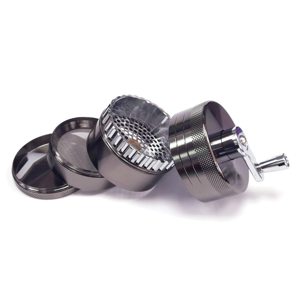 Grinder Polinizador Molinillo Premium Silver 85 mm.