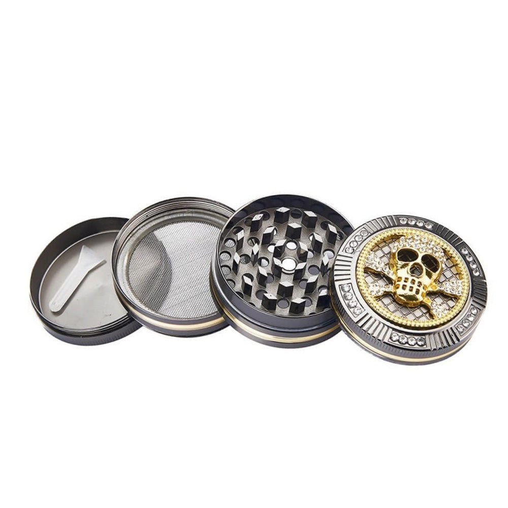 Grinder Polinizador Metal Diamonds Skull 50 mm.