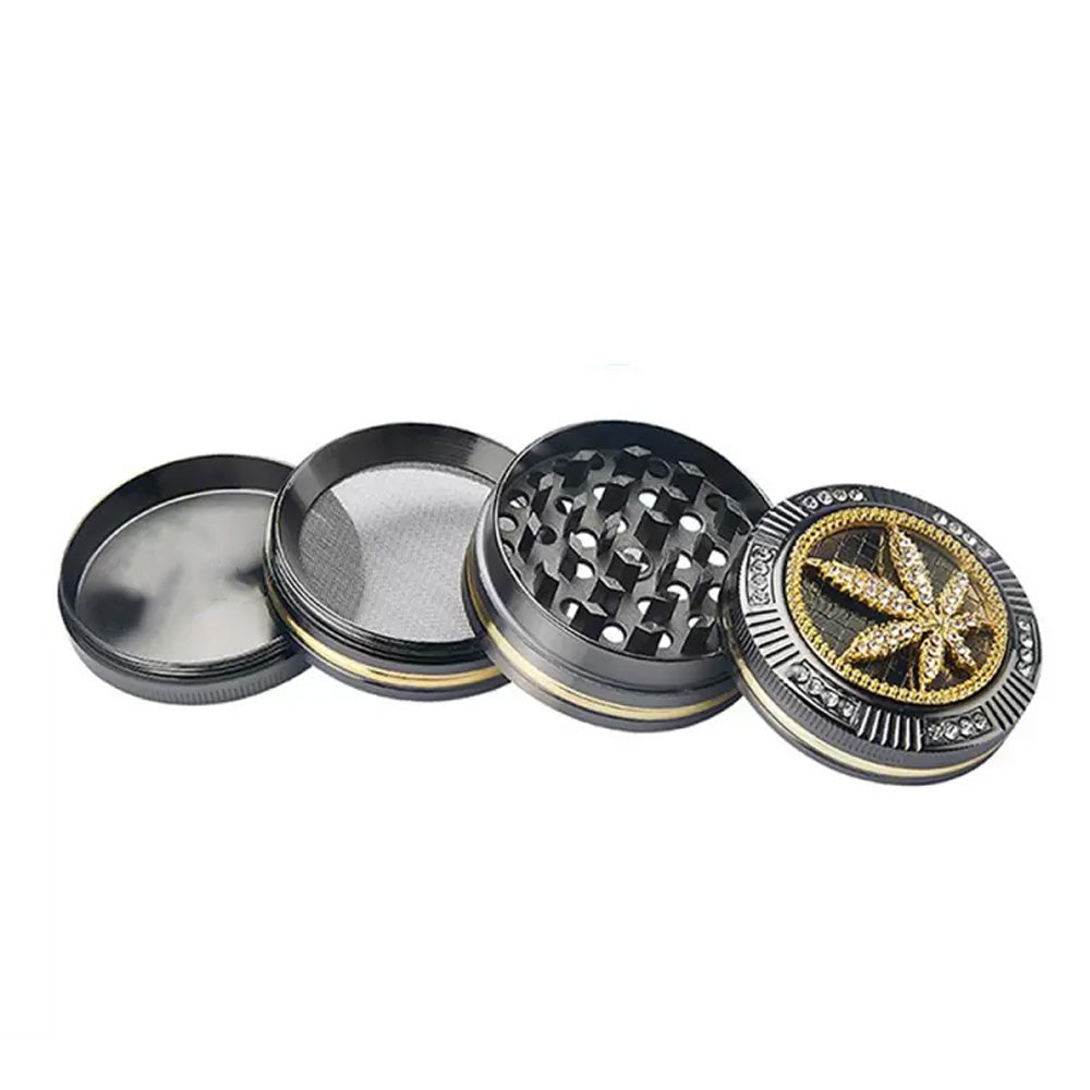 Grinder Polinizador Metal Diamonds Leaf 50 mm.