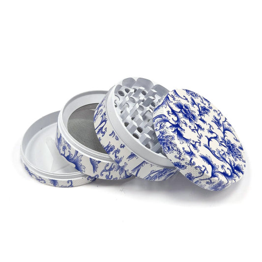 Grinder Pollinatore Metallo Fiori Blu 60 mm.