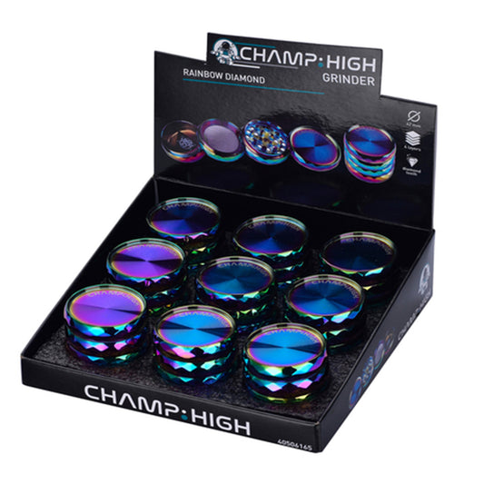 Grinder Polinizador Metal Rainbow Diamond 40 mm.